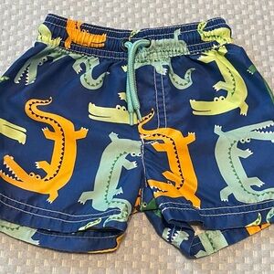 Carter's Blue and Orange Dinosaur Print Shorts